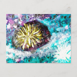 Colourful Coral Reef Sea Urchin Postcard