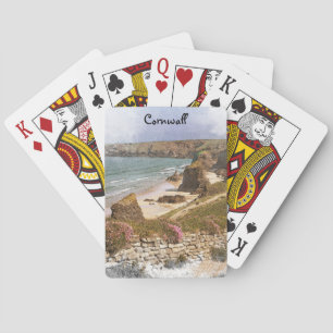Colourful Cornwall England Coastal Scenery Playing Cards