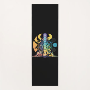 Colourful Cosmic Chakra Meditation Spiritual Energ Yoga Mat