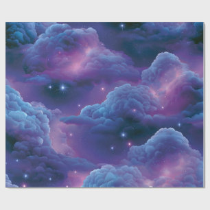 Colourful Cosmic Nebula Wrapping Paper