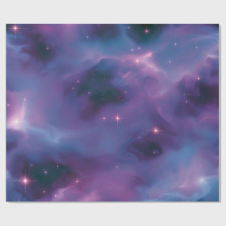 Colourful Cosmic Nebula Wrapping Paper