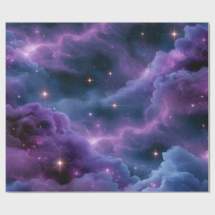 Colourful Cosmic Nebula Wrapping Paper
