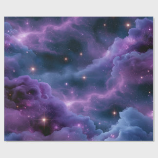 Colourful Cosmic Nebula Wrapping Paper