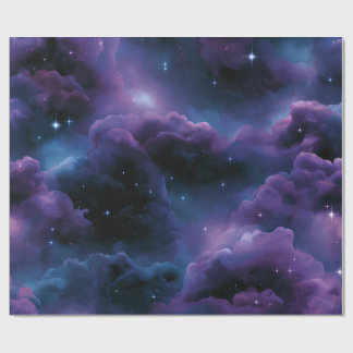 Colourful Cosmic Nebula Wrapping Paper