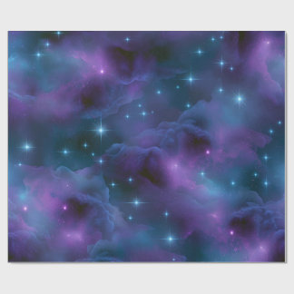 Colourful Cosmic Nebula Wrapping Paper
