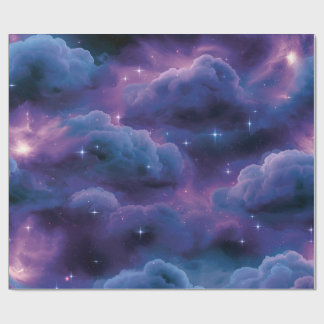 Colourful Cosmic Nebula Wrapping Paper