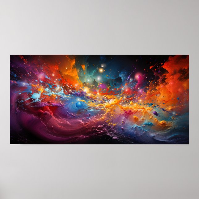 Colourful Cosmic Poster (Front)