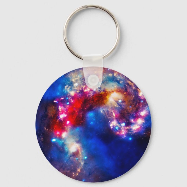 Colourful Cosmos Key Ring (Front)