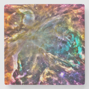 Colourful Cosmos Stone Coaster