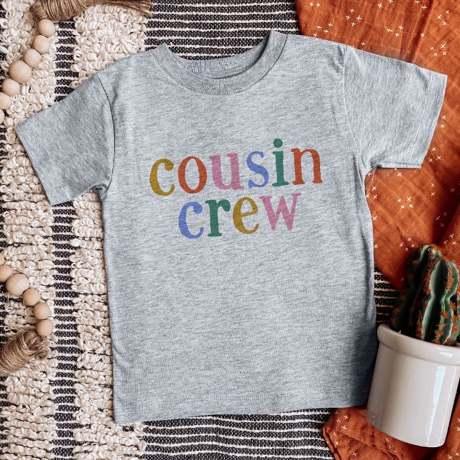 Colourful Cousin Crew Matching Family Baby T-Shirt (Creator Uploaded)