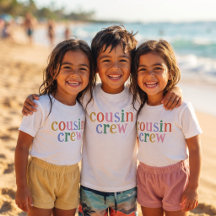 Colourful Cousin Crew Matching Family