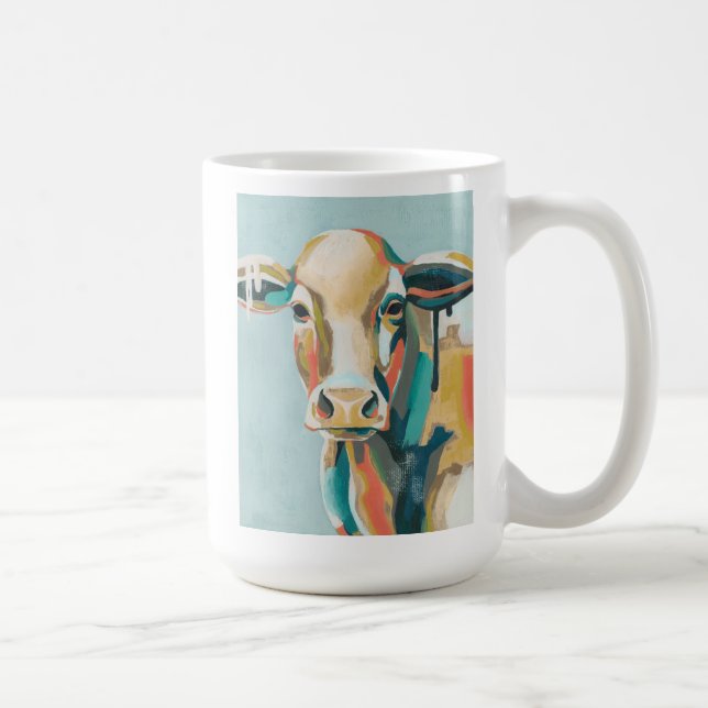 Colourful Cow Coffee Mug (Right)