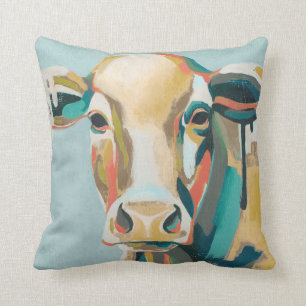 Colourful Cow Cushion