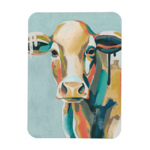 Colourful Cow Magnet