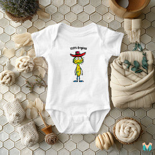 Colourful Cowboy Alien Colourful Fun Baby Bodysuit