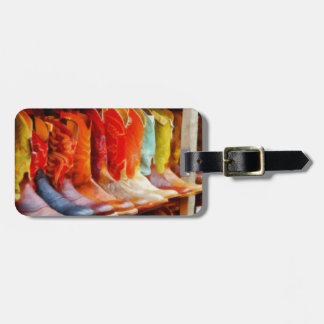 Colourful Cowboy Boots Luggage Tag