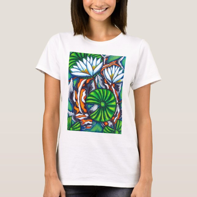 Colourful Coy Carp TShirt (Front)