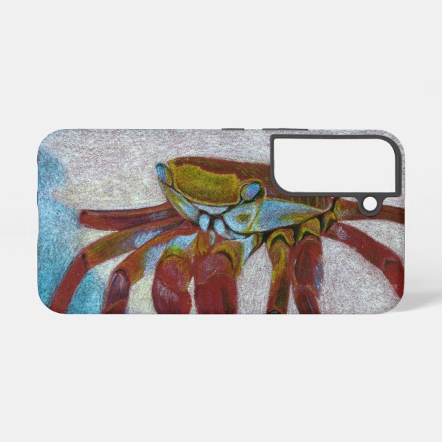 Colourful Crab Samsung Galaxy S22 Case (Back Horizontal)