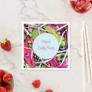Colourful Crafty Party Napkin