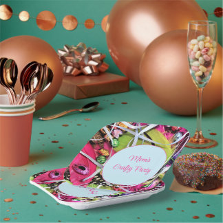 Colourful Crafty Party Paper Plate