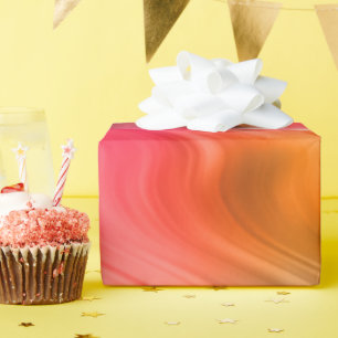 Colourful Crane Flower Wavy Texture Wrapping Paper