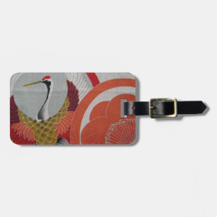 Colourful Crane Luggage Tag