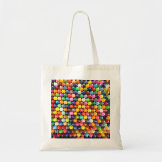 Colourful crayons and chalk art tote bag