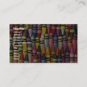 Colourful Crayons Business Card