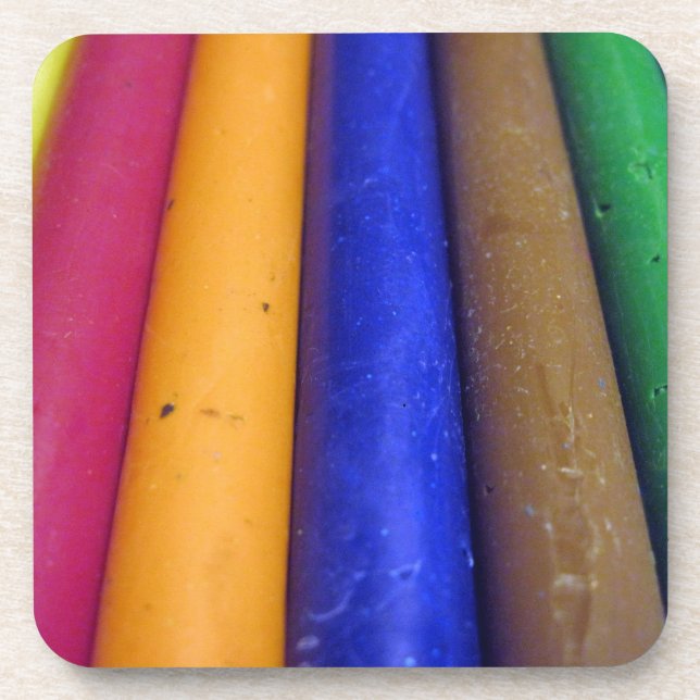 Colourful Crayons Coaster (Front)