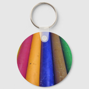 Colourful Crayons Key Ring