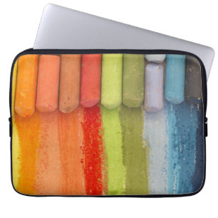 colourful crayons laptop sleeve