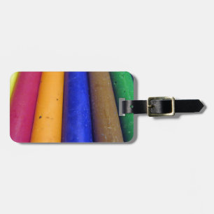 Colourful Crayons Luggage Tag