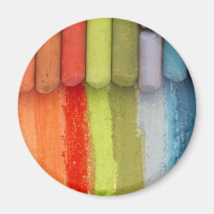 colourful crayons magnet