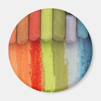 colourful crayons magnet