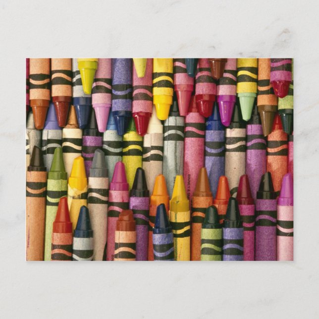 Colourful Crayons Postcard (Front)