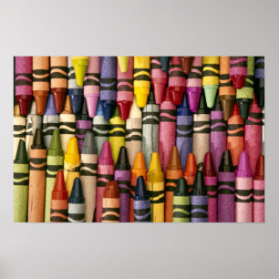 Colourful Crayons Poster