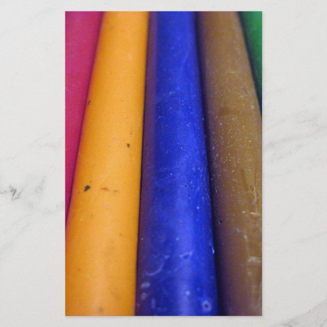 Colourful Crayons Stationery (Front)