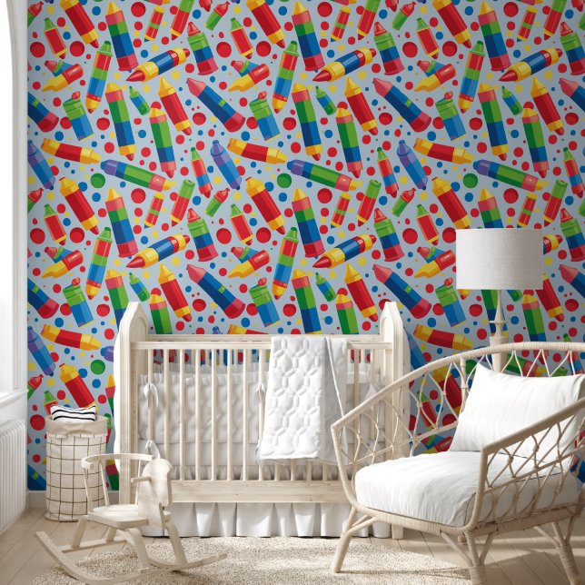 Colourful Crayons Wallpaper (Kids)