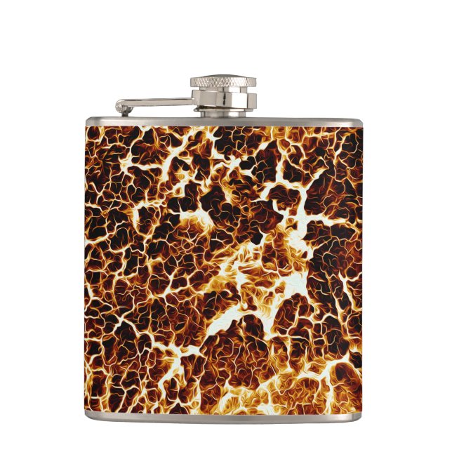 Colourful Crazy Unique Texture Hip Flask (Front)