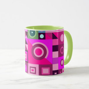 Colourful creative artistic graphical birthday gif mug