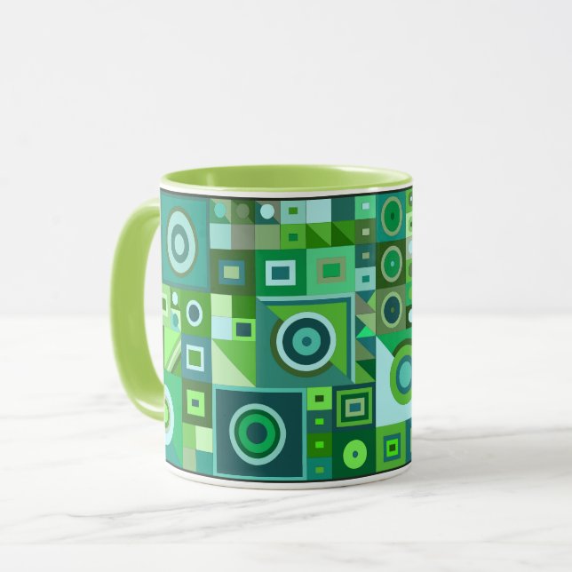 Colourful creative artistic graphical birthday gif mug (Front Left)