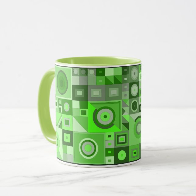 Colourful creative artistic graphical birthday gif mug (Front Left)