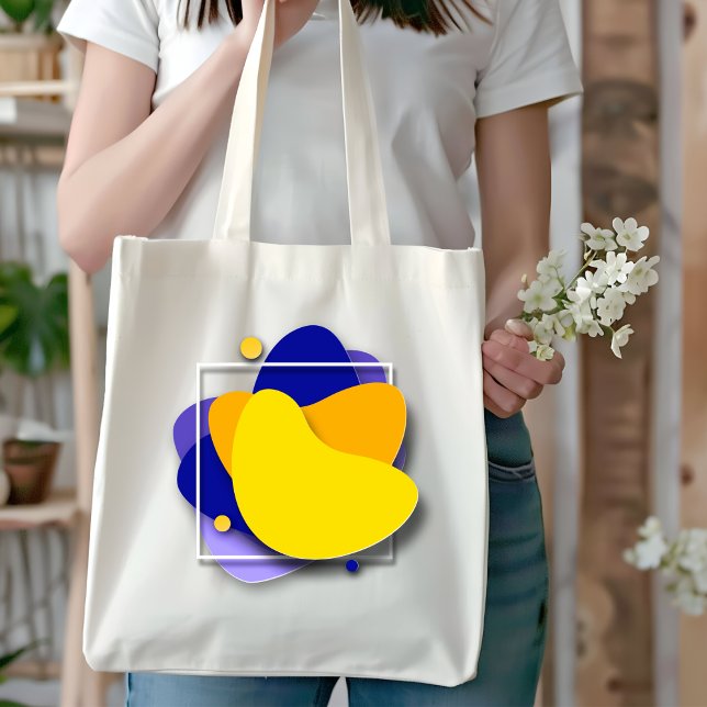Colourful Creative Geometric Tote Bag (Creator Uploaded)