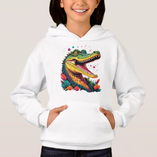 Colourful Crocodile Portrait (Front)