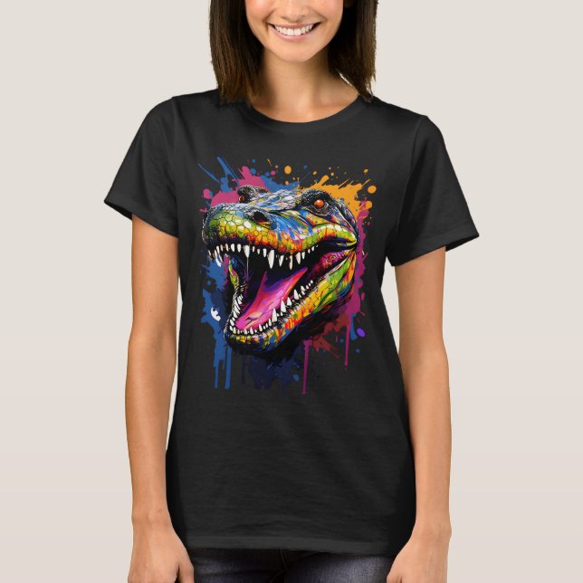 Colourful Crocodile T-Shirt (Front)