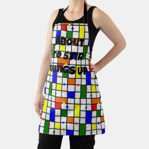 Colourful Crossword  Apron