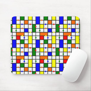 Colourful Crossword Mouse Pad