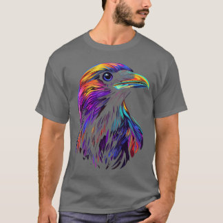 Colourful Crow Face Cute Birds Animal Lover Men Wo T-Shirt