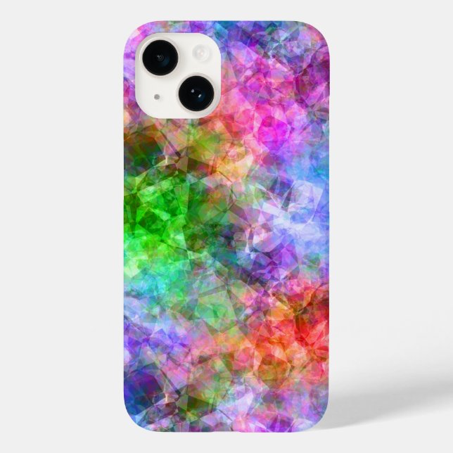 Colourful Crumpled Texture Case-Mate iPhone Case (Back)