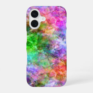 Colourful Crumpled Texture iPhone 16 Case